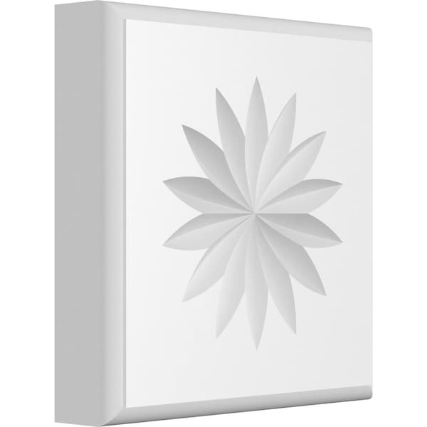 Ekena Millwork Standard Sedgwick Flower Rosette With Rounded Edge, 5"W x 5"H x 1"P ROSP050X050X100SDG11 - main